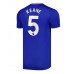 Maillot de foot Everton Michael Keane #5 Domicile vêtements 2024-25 Manches Courtes